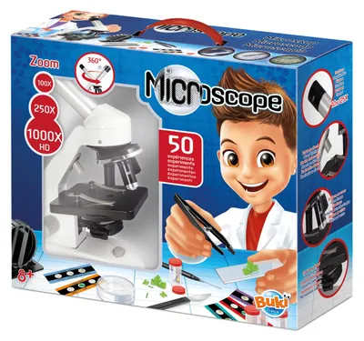 Productafbeelding van Metalen microscoop met 50 experimenten