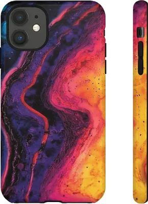 Produktbild von Bunte abstrakte Farbverläufe – Hülle Kompatibel mit iPhone 11