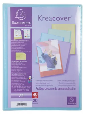 Produktbild von Exacompta Sichtbuch personalisierbar Kreacover Pastel 30 Hüllen