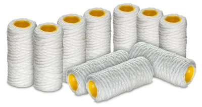 Obrázok produktu pre Filtračné vložky pre vodné filtre, 5 palcov, 10 kusov, 50 mikrónov