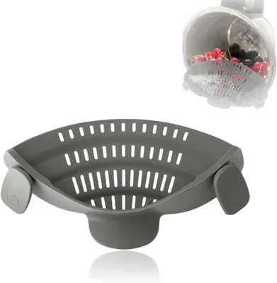 Produktbild von Silikon Küchensieb mit Clip für Thermomix und andere Küchenmaschinen