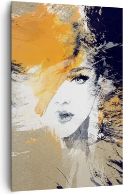 Produktbild von Bild auf Leinwand - Leinwandbild - Einteilig - Abstraktion Frau - 80x120cm - Wand Bild - Wanddeko - Wandbilder - Leinwanddruck - Wanddekoration - Leinwand bilder - Wandbild - PA80x120-3656
