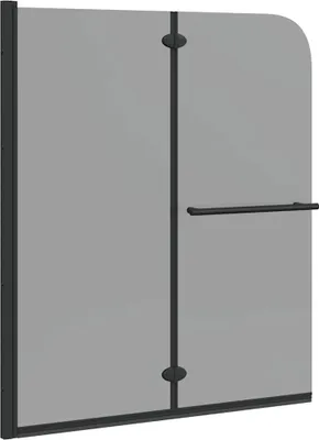 Zdjęcie produktu dla Osłona prysznicowa Czarny 95 x 140 cm Szkło ESG i aluminium