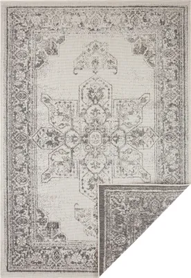 Zdjęcie produktu dla Szary dywan na taras, klasyczny Bordon 80x150 cm