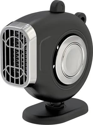 Zdjęcie produktu dla Przenośny ogrzewacz samochodowy 200 W 360 stopni obrotowy odmrażacz 24 V czarny