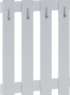 Produktbild von Plaus - Garderobe, 115 cm hoch, Weiß, 4 Haken