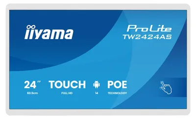 Immagine prodotto di iiyama TW2424AS-W3P, monitor interattivo a schermo piatto, 60,5 cm (23,8"), LCD, 1920 x 1080 pixel, Wi-Fi, funzionamento 24 ore su 24, 7 giorni su 7