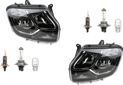 Obrázok produktu pre Johns, svetlomety halogénové ?avé pravé sada vhodná pre Dacia Duster so žiarovkami