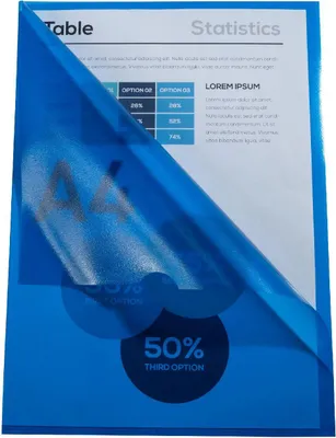 Immagine prodotto di 100 buste trasparenti A4 in PP goffrato, assortite