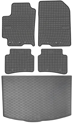 Produktbild von Kia Rio IV Schrägheck (2017-2023) - SET: Gummifußmatten + Kofferraummatte