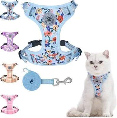 Produktbild von Katzenharness mit Leine - Verstellbar und Ausbruchssicher für Kätzchen und kleine Hunde