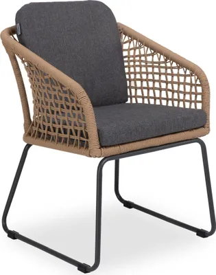 Produktbild von Gartenstuhl SANSIBAR SKOVBY BHT 58x76x66 cm grau Stapelstuhl