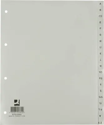 Image de Répertoire PP 29,7x24cm ÜB A-Z gr 20Bl