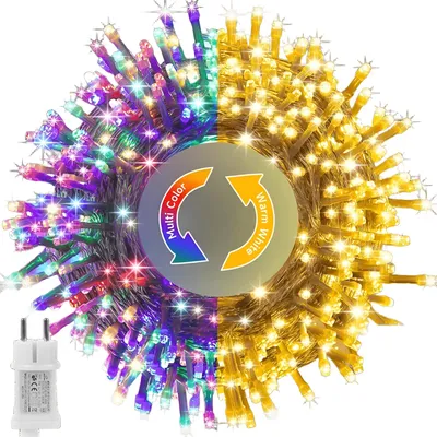 Produktbild von LED-Lichterkette 300-flammig, 30m Länge, 11 Modi, IP44 Spritzwassergeschützt, Fernbedienung