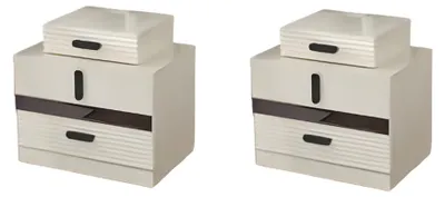 Immagine prodotto di Mobili da camera da letto moderni completi 2x comodini Beige Mobili di design