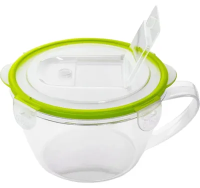Imagen del producto de Recipiente hermético Branq Dóza para alimentos, Q-lock, 0,9 litros, forma redonda