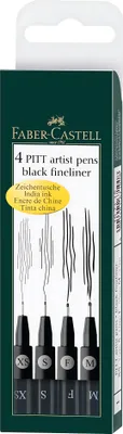 Produktbild von FABER-CASTELL Tuschestift Pitt Artist Pen Farbe 199 4x