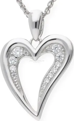 Produktbild von Herzanhänger Silber 925 Zirkonia JL10-02-0288 JuwelmaLux
