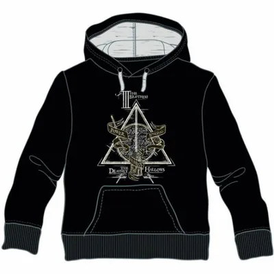 Obrázek produktu pro Warner Bros Harry Potter And The Deathly Hallows Hoodie Black 10 Years Black 10 Years