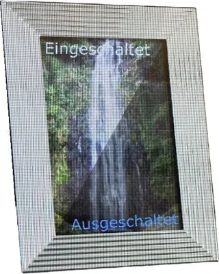 Produktbild von Pictronic Design Bilderrahmen, LED Hintergrundbeleuchtung, hinterleuchteter Fotorahmen, Wechselrahmen, einzigartige Brillanz für ihre Fotos 123x 172mm
