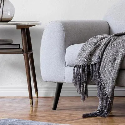 Produktbild von Famanu Möbelbeine Set 4 Stück 20 cm Weiß inklusive Schrauben für Sofas, Tische, Betten und Couchtische