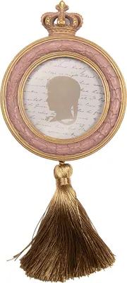 Produktbild von Clayre & Eef Bilderrahmen Ø 9 cm Rosa Kunststoff