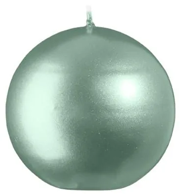 Produktbild von Kugelkerzen Metallic-Lack Matt Candy Green Ø 8 cm, 6 Stück