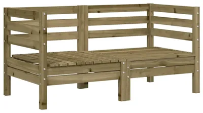 Produktbild von vidaXL Garten-Ecksofas 2 Stk. Kiefernholz Imprägniert