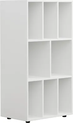 Immagine prodotto di VDD - Mobiletto porta dischi in vinile - scaffale porta dischi - scaffale portaoggetti - porta dischi - libreria - 8 scomparti - bianco