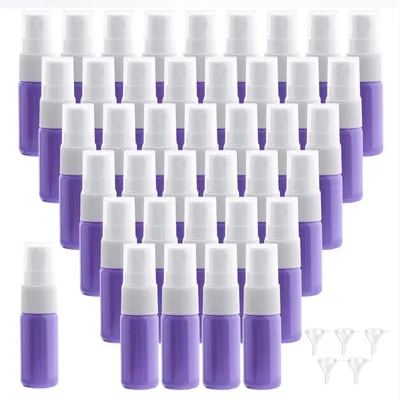 40er Set 10 ml Glas-Sprühflaschen für ätherische Öle, lila