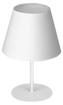 Zdjęcie produktu dla Lampa stołowa z abażurem Arden biały mat 1xE27x15W metal wym:33x20x20cm IP20 Luminex
