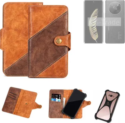 Produktbild von K-S-Trade Handyhülle Schutzhülle Bookstyle Case Wallet-Case kompatibel mit General Mobile GM Phoenix 5G Cover Klapphülle Kantenschutz Smartphone