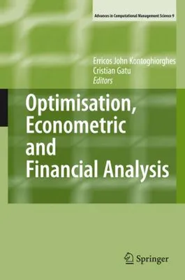 Produktbild von Optimisation, Econometric and Financial Analysis