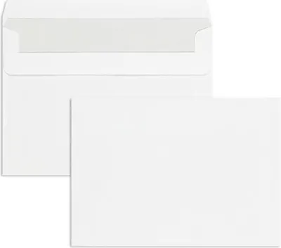 Produktbild von Briefumschläge 125x176mm (DIN B6) 75g/qm selbstklebend VE=1000 Stück weiß