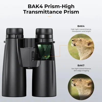 Immagine prodotto di Binocolo 12x50 - Telescopio HD - Adattatore per smartphone - Attacco per treppiede - Impermeabile IP66 - Ideale per campeggio, viaggi e attività all'aperto