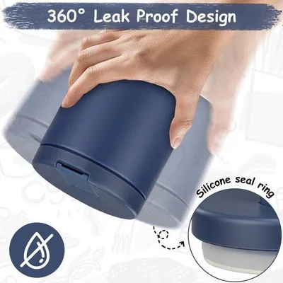 Immagine prodotto di Contenitore termico da 500 ml in acciaio inossidabile, blu