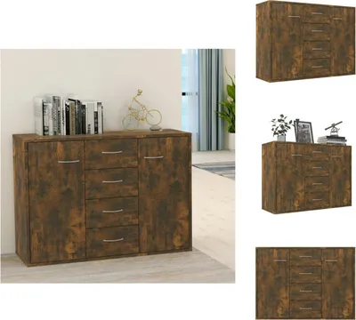 Produktbild von vidaXL Sideboard Räuchereiche 88x30x65 cm Holzwerkstoff -  Sideboards