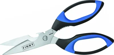Produktbild von Kretzer Allzweckschere Finny, schwarz-blau, 20 cm 771620 (Multi-Küchenschere)
