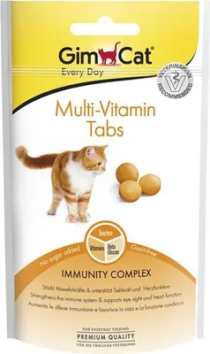 Produktbild von Gimcat 418704, Katze, Tablet, Herzmittel, Augenpflege, Adult, Vitamin B1, Vitamin B12, Vitamin B2, Vitamin B6, Vitamin B9 (Folsäure), Vitamin C, Vitamin D,..., Kalzium