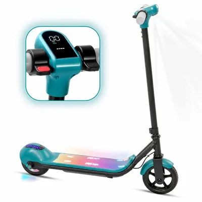 Produktbild von Draixcor Elektro-Kinderroller ab 6 Jahren, 6,5 Zoll E-Scooter Kinder, 14km/h, bis 10km, LED-Display, Bluetooth 3 Modi, Vollgummireifen, E-Bremse, 60kg