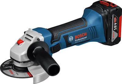 Produktbild von Bosch GWS 18-125 V-LI 4AH Profi-Akku-Winkelschleifer, 125 mm Schleifscheibe, Blockierschutz, ohne Akku