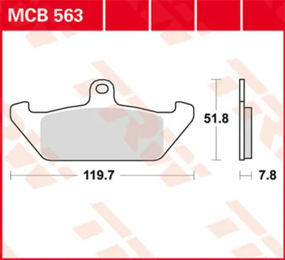 Image de TRW Plaquette de frein Lucas MCB563