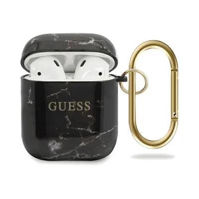 Immagine prodotto di Guess Guaca2Tpumabk Airpods 1/2 Coverczarny/Collezione Marmo Nero