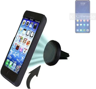 Produktbild von K-S-Trade Kompatibel mit ZTE Axon 31 5G Auto Handy Halterung KFZ Halter Lüftungsgitterhalterung Air Vent mount Smartphone Halter