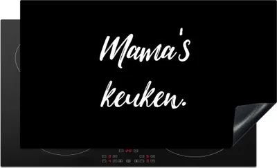 Produktbild von KitchenYeah© Herdabdeckplatte Mutters Küche - Zitate - Sprichwörter - Mutter - Kochen , 91x52cm, Küche Deko, Glaskeramikkochfeld Herdabdeckung, Abdeckplatte fùr Kochfeld