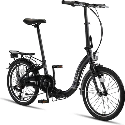 Produktbild von PACTO SIX - Hollandrad Hochwertiges Klappfahrrad 27cm Aluminiumrahmen Bike 20 Zoll Aluminiumräder Bicycle, 6 Speed Shimano Gänge Faltrad Klapprad