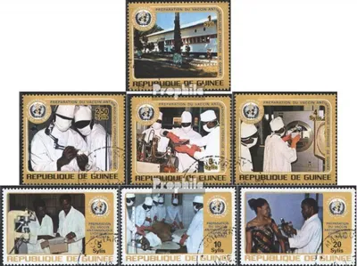Produktbild von Briefmarken Guinea 1973 Mi 671-677 (kompl.Ausg.) gestempelt 25 Jahre WHO