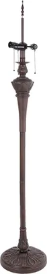 Zdjęcie produktu dla Clayre & Eef Lampfuá Lampa podłogowa Tiffany Ø 31x164 cm brązowy metal