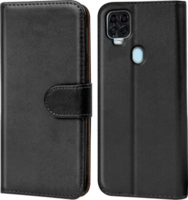 Produktbild von Conie Klapp Tasche für ZTE Blade V 2020 Kartenfach Rundumschutz Hülle in Schwarz