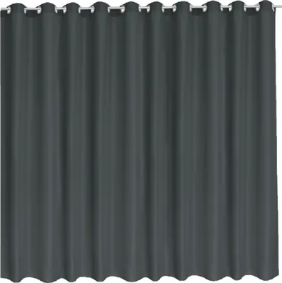 Produktbild von Ösenschal Blickdicht 300 (B) x 245cm (L) Abdunkelnd Ösenvorhang Ösengardine Gardine Schal Ösen Vorhang Dunkelgrau mit Ösen
